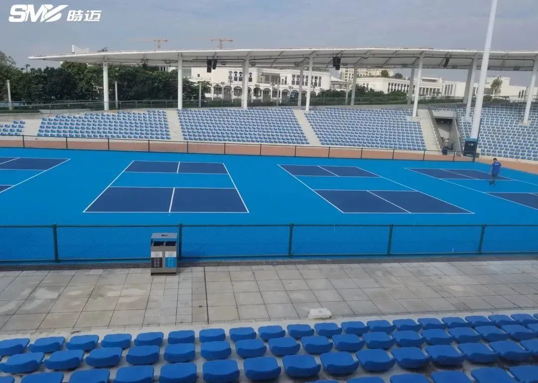 项目案例|广东珠海横琴网球中心匹克球场地项目